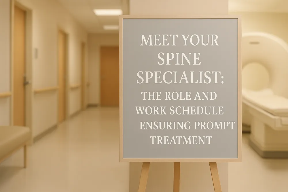Meet Your Spine Specialist: The Role and Work Schedule Ensuring Prompt Treatment