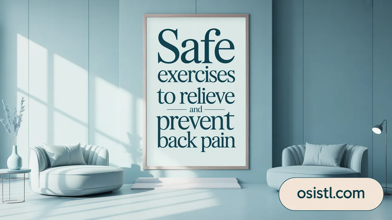 Safe Exercises to Relieve and Prevent Back Pain