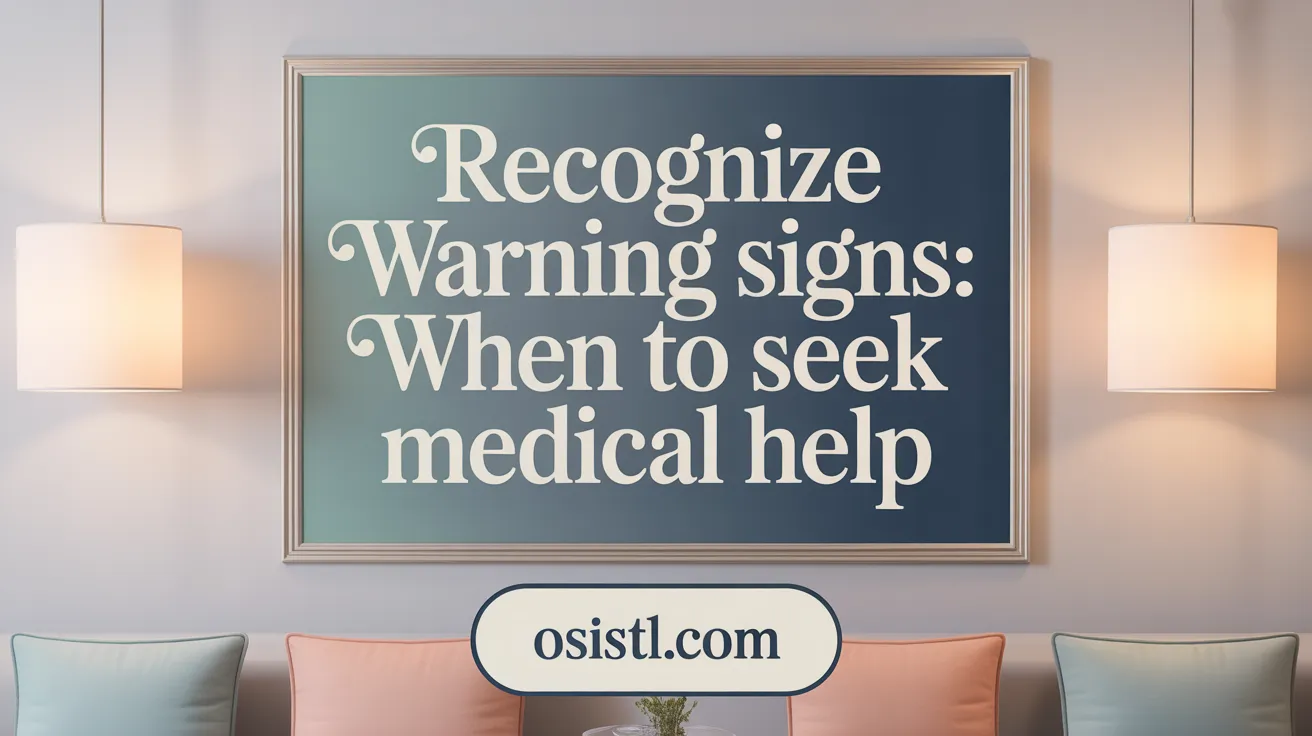 Recognize Warning Signs: When to Seek Medical Help