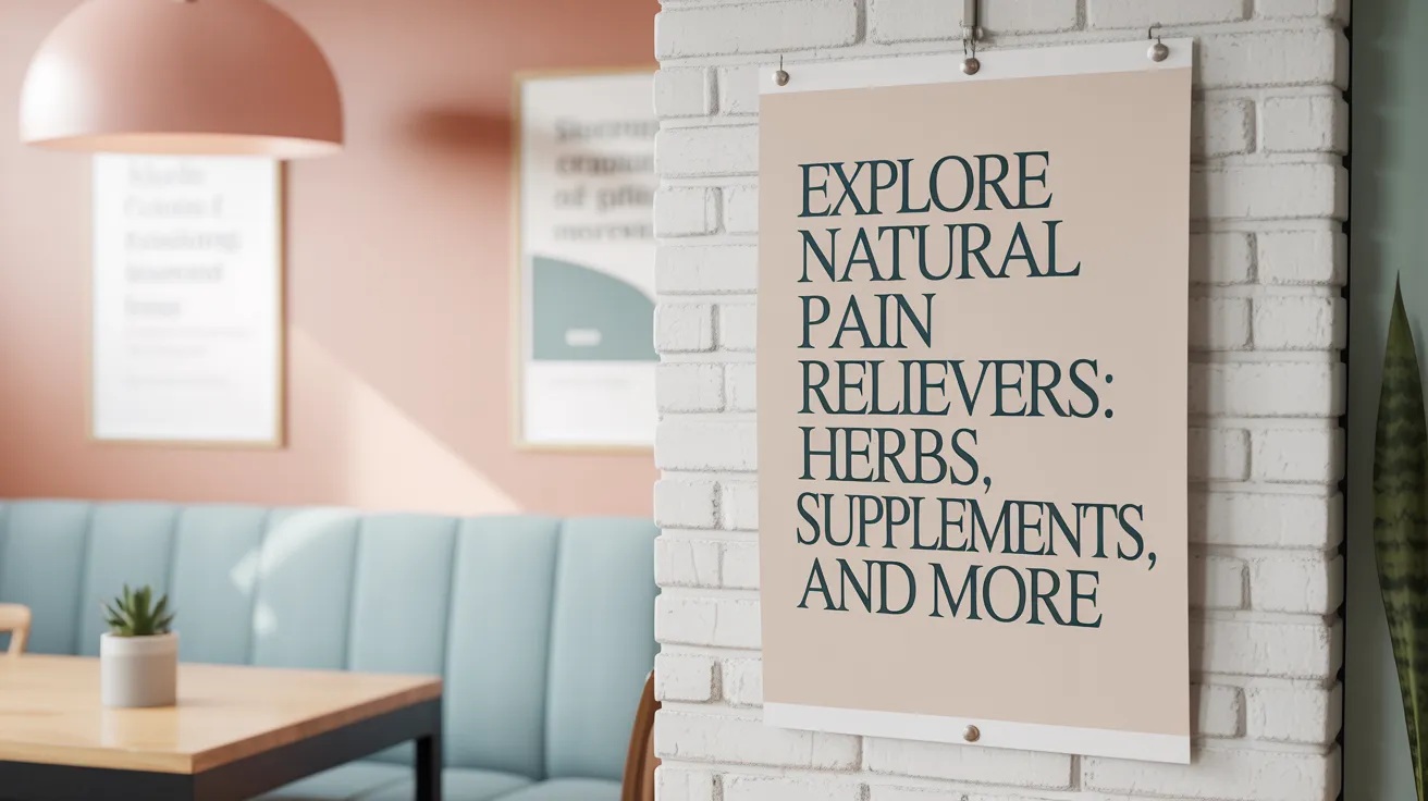 Explore Natural Pain Relievers: Herbs, Supplements, and More