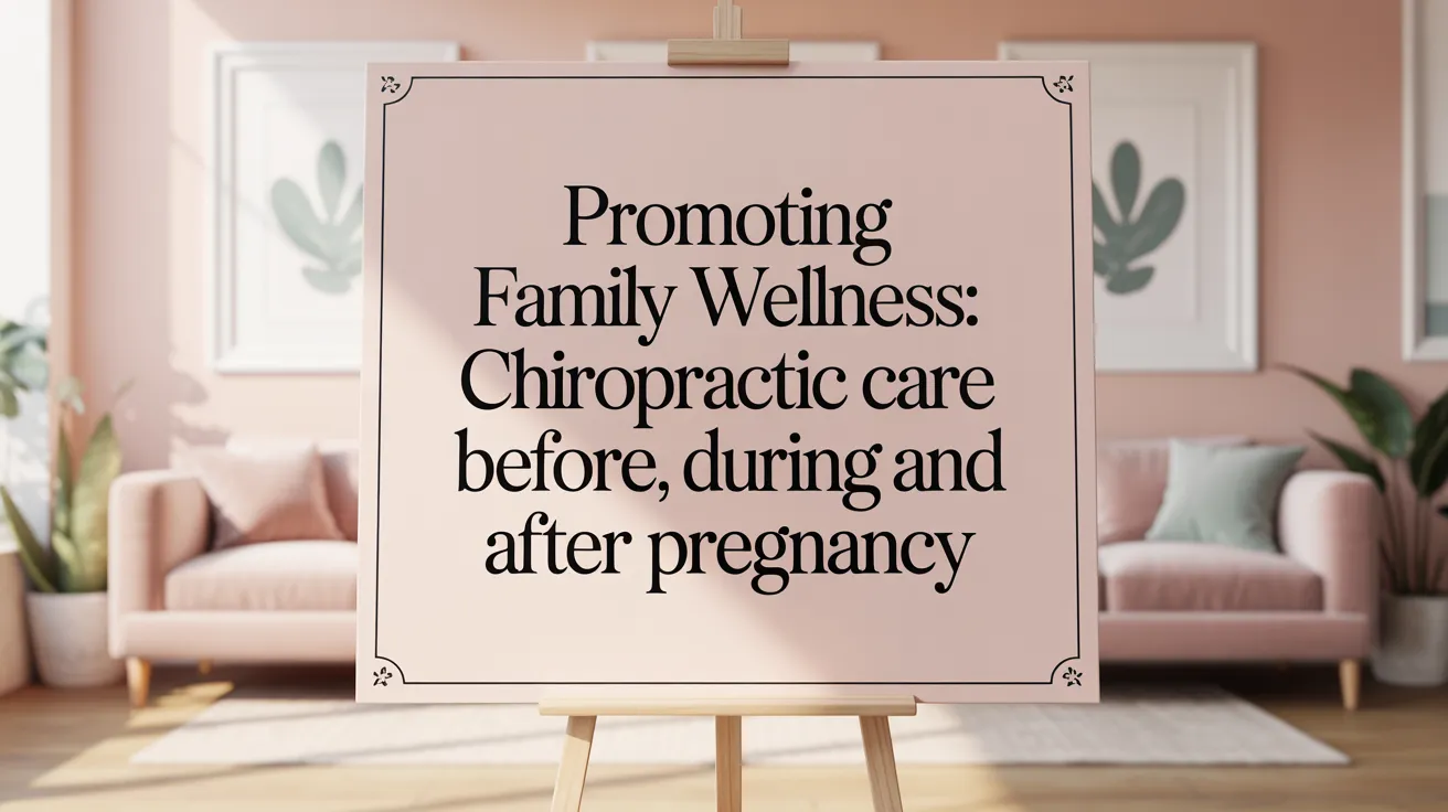 Promoting Family Wellness: Chiropractic Care Before, During, and After Pregnancy