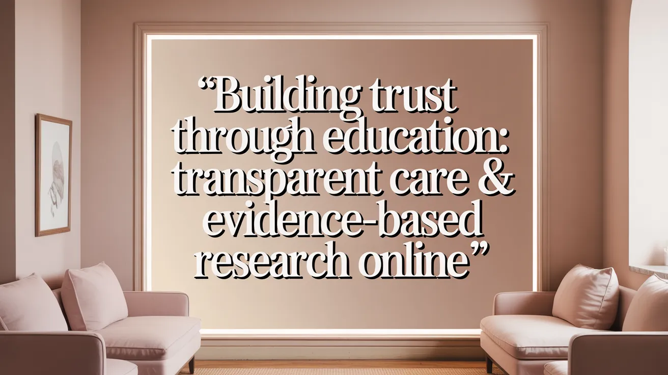 Building Trust Through Education: Transparent Care & Evidence-Based Research Online