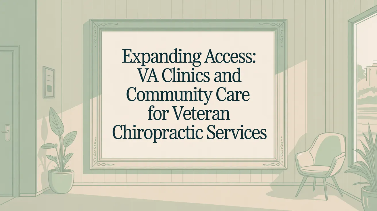 Expanding Access: VA Clinics and Community Care for Veteran Chiropractic Services