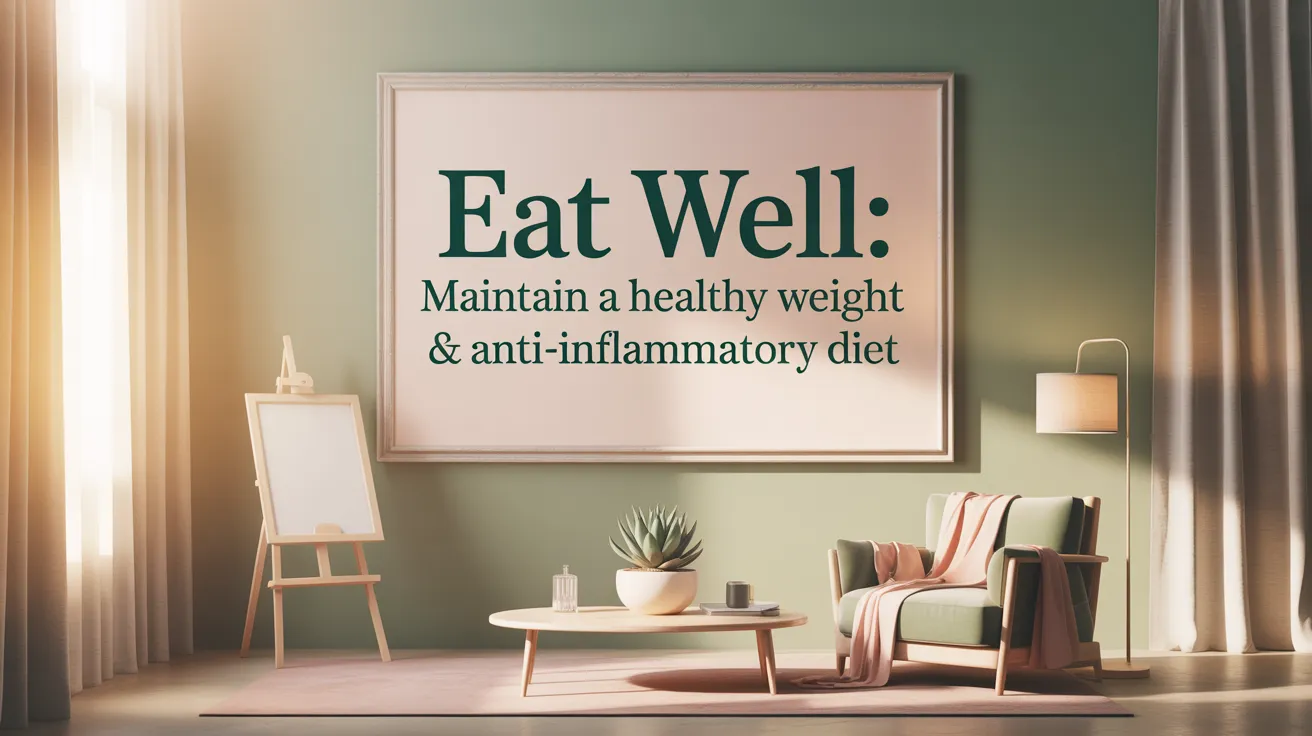 Eat Well: Maintain a Healthy Weight & Anti-Inflammatory Diet