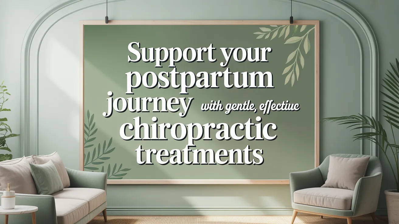 Support Your Postpartum Journey with Gentle, Effective Chiropractic Treatments