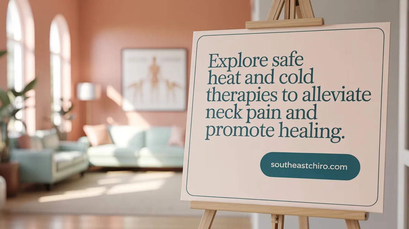 Explore safe heat and cold therapies to alleviate neck pain and promote healing.