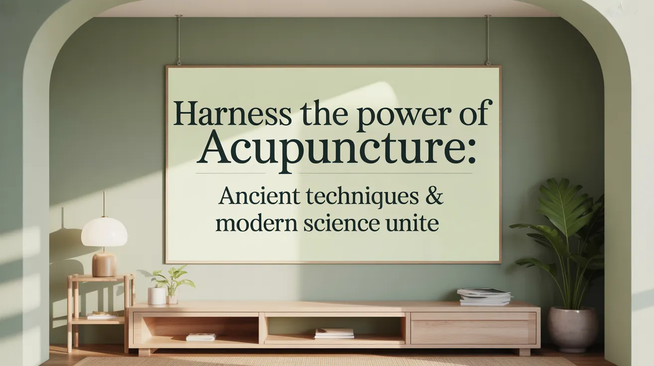 Harness the Power of Acupuncture: Ancient Techniques & Modern Science Unite