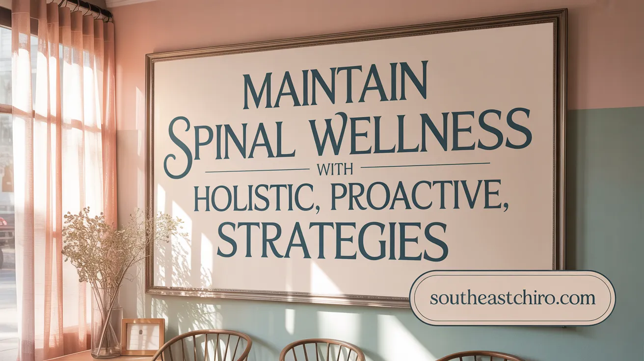 Maintain spinal wellness with holistic, proactive strategies
