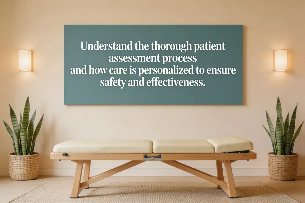 Understand the thorough patient assessment process and how care is personalized to ensure safety and effectiveness.