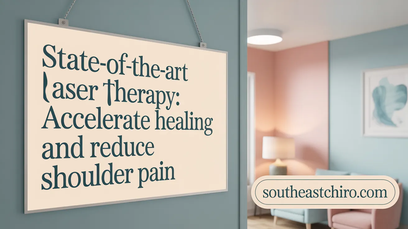 State-of-the-Art Laser Therapy: Accelerate Healing and Reduce Shoulder Pain