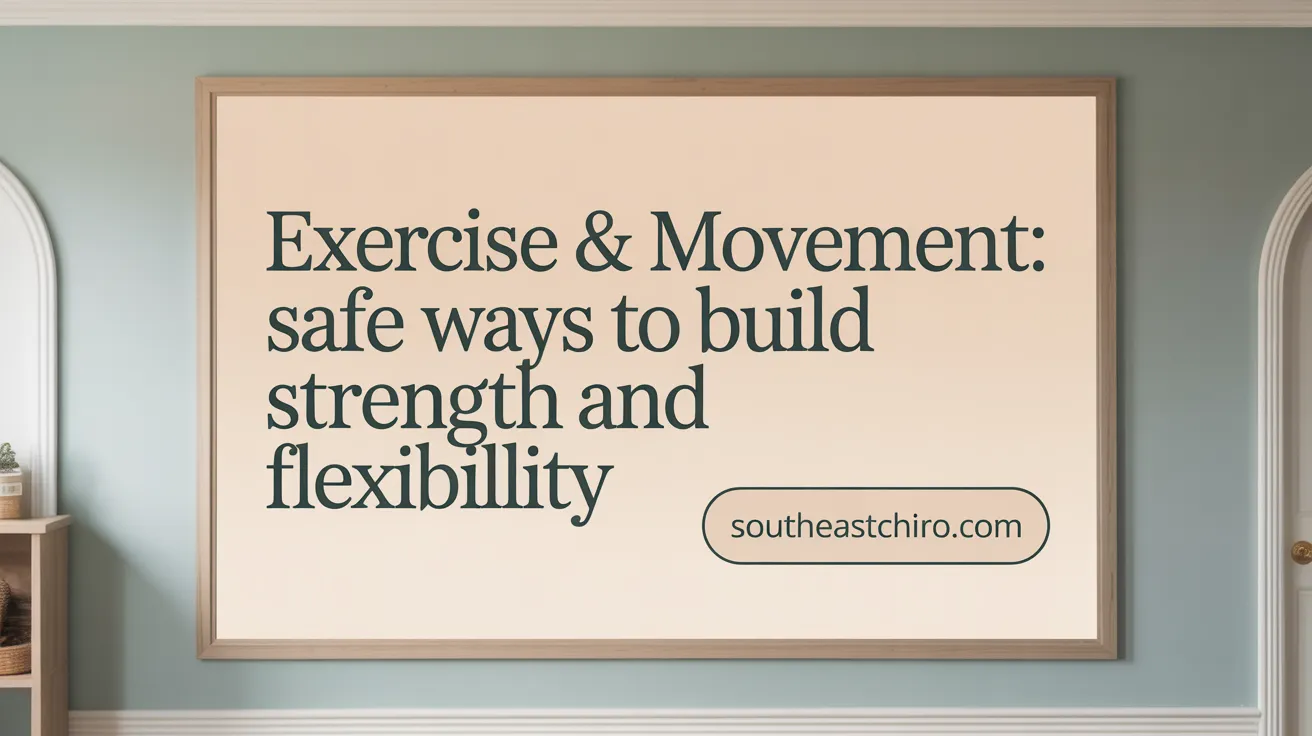 Exercise & Movement: Safe Ways to Build Strength and Flexibility