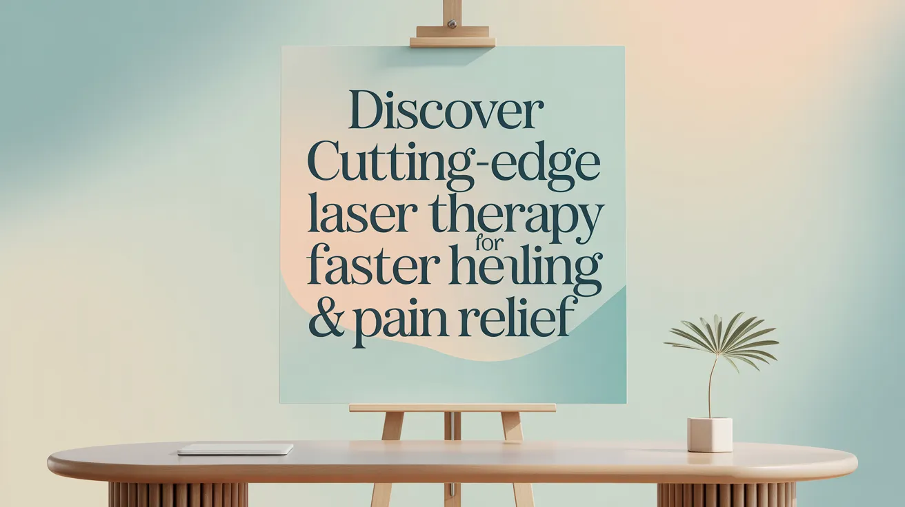 Discover Cutting-Edge Laser Therapy for Faster Healing & Pain Relief