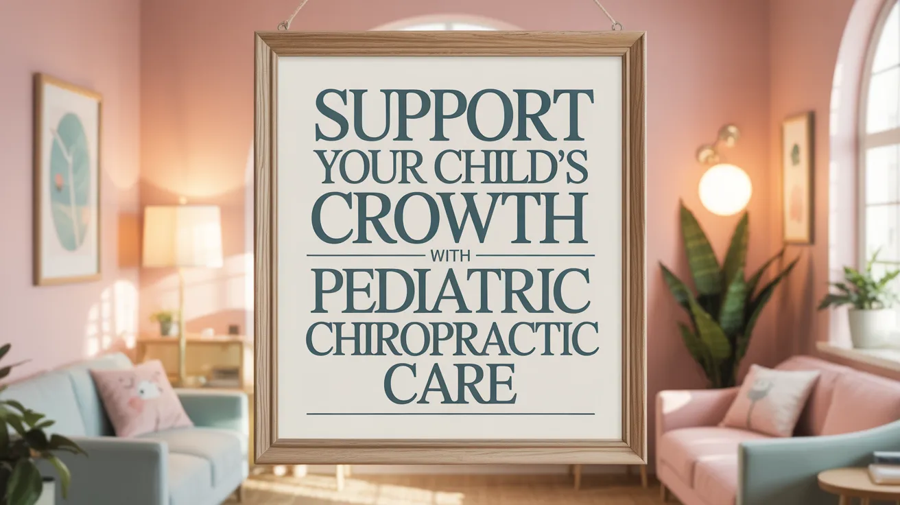 Support Your Child's Growth with Pediatric Chiropractic Care