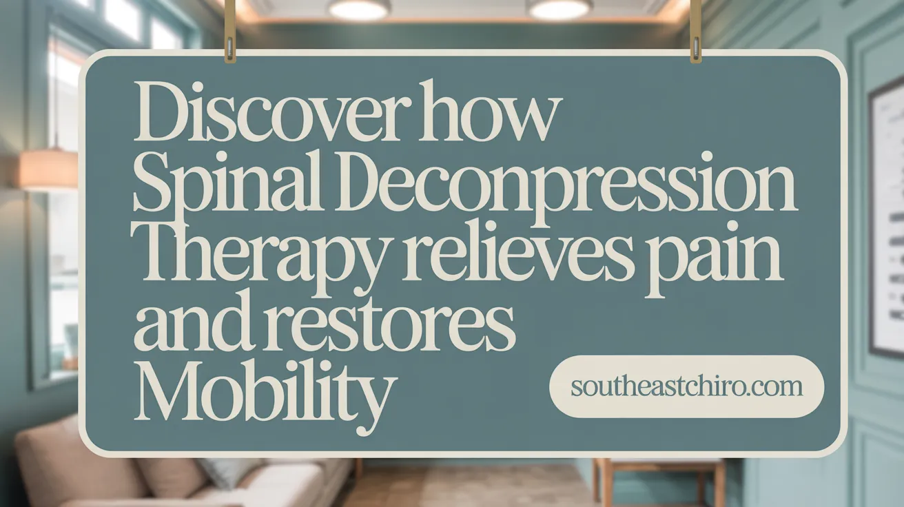 Discover how spinal decompression therapy relieves pain and restores mobility