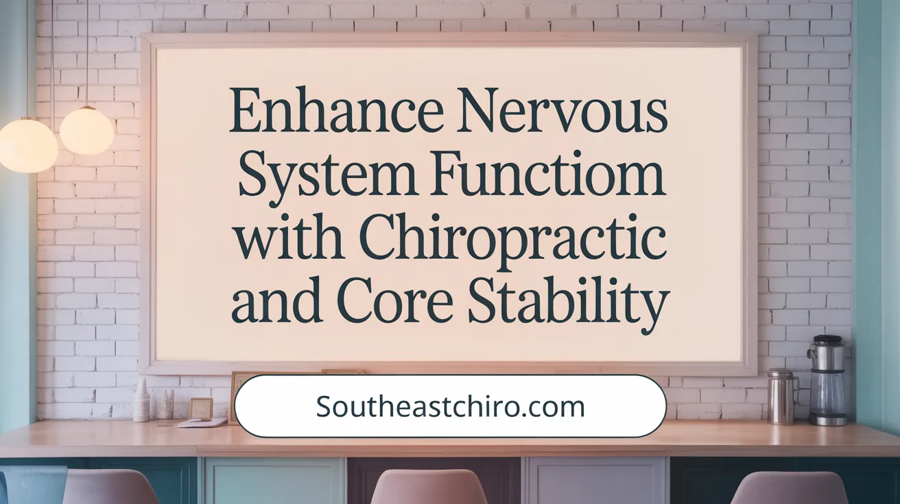 Enhance Nervous System Function with Chiropractic and Core Stability