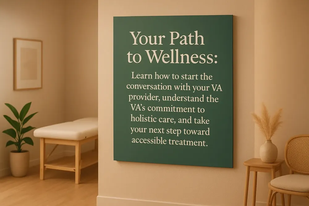 Your Path to Wellness: Learn how to start the conversation with your VA provider, understand the VA's commitment to holistic care, and take your next step toward accessible treatment.
