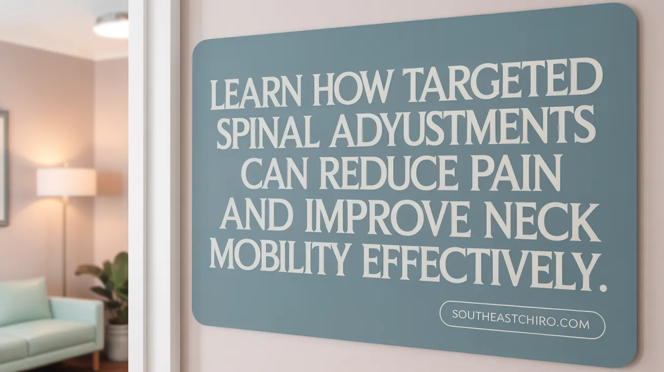 Learn how targeted spinal adjustments can reduce pain and improve neck mobility effectively.