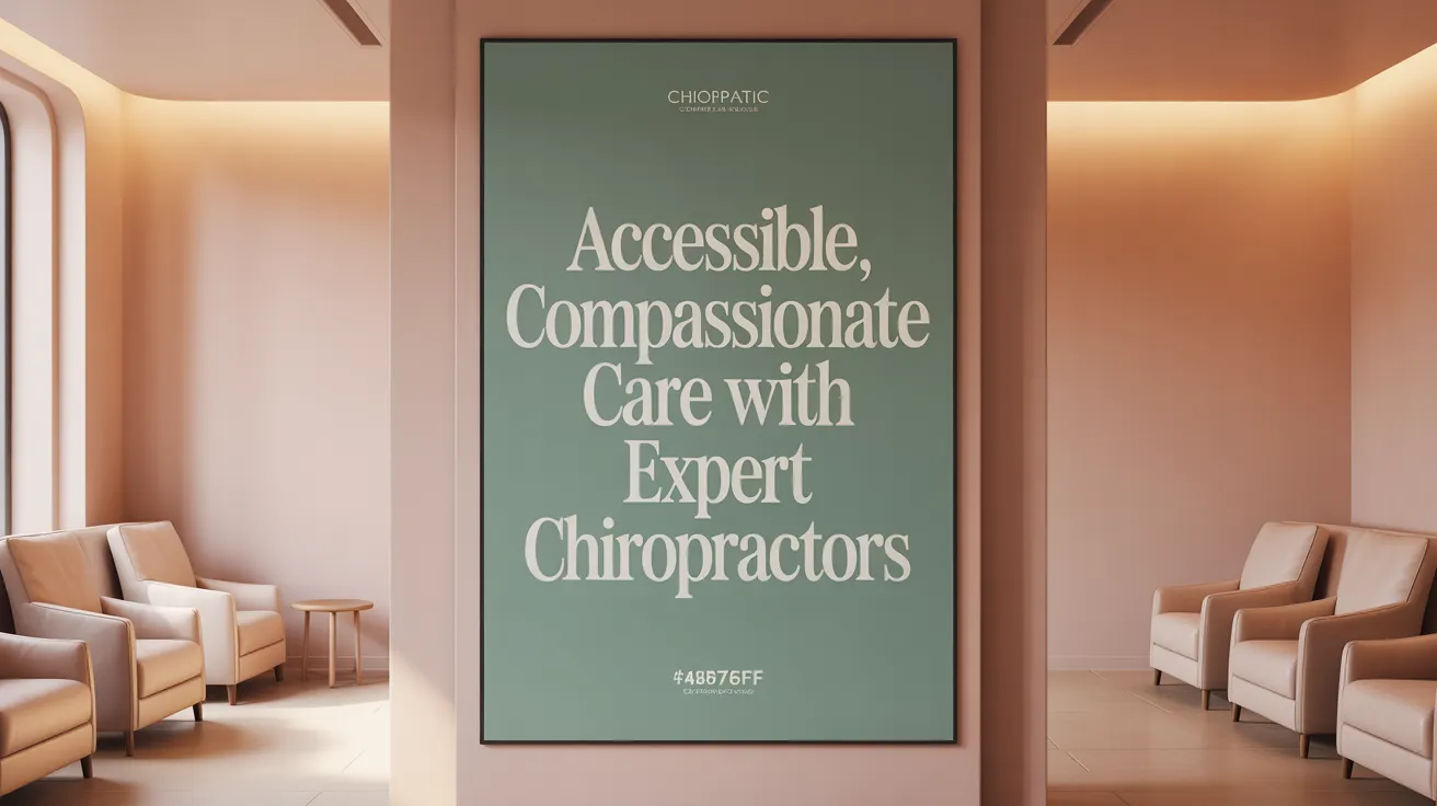Accessible, Compassionate Care with Expert Chiropractors