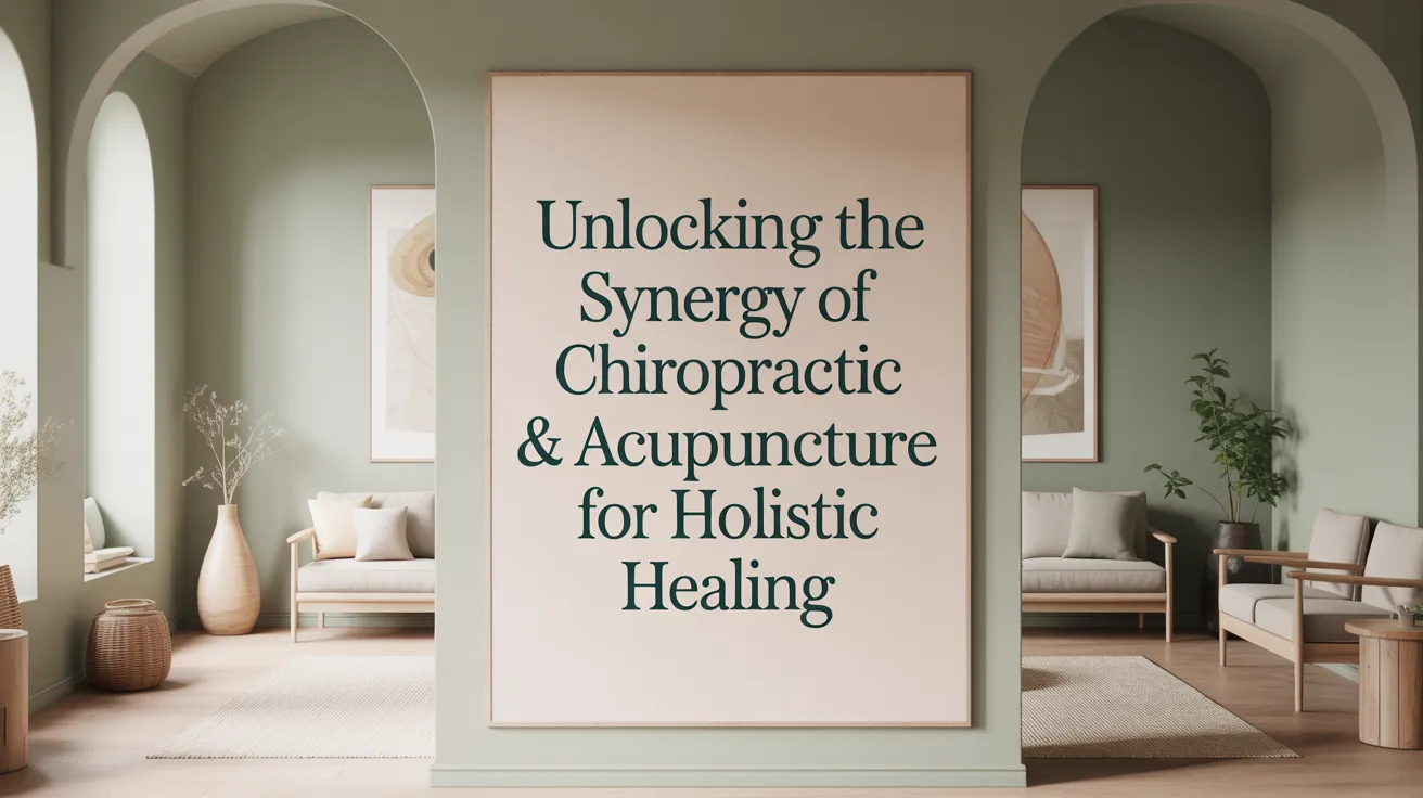 Unlocking the Synergy of Chiropractic & Acupuncture for Holistic Healing
