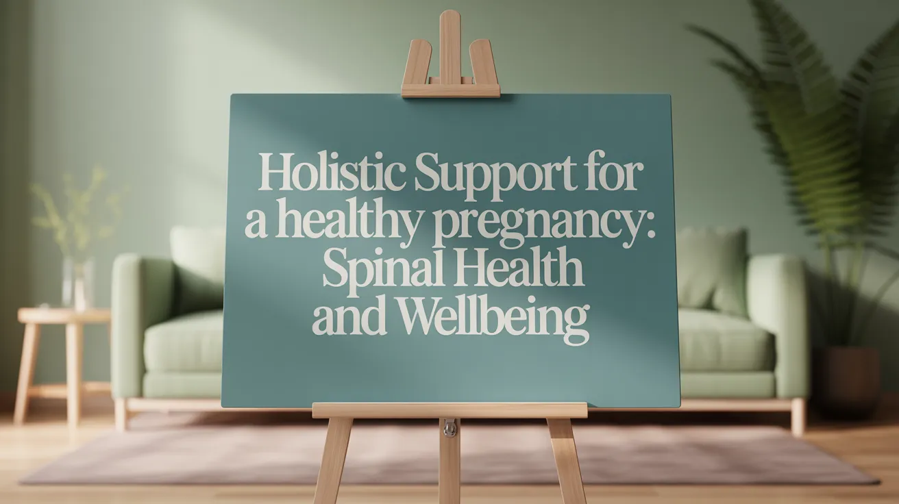 Holistic Support for a Healthy Pregnancy: Spinal Health and Wellbeing