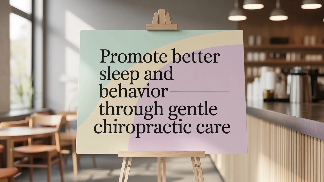 Promote Better Sleep and Behavior through Gentle Chiropractic Care