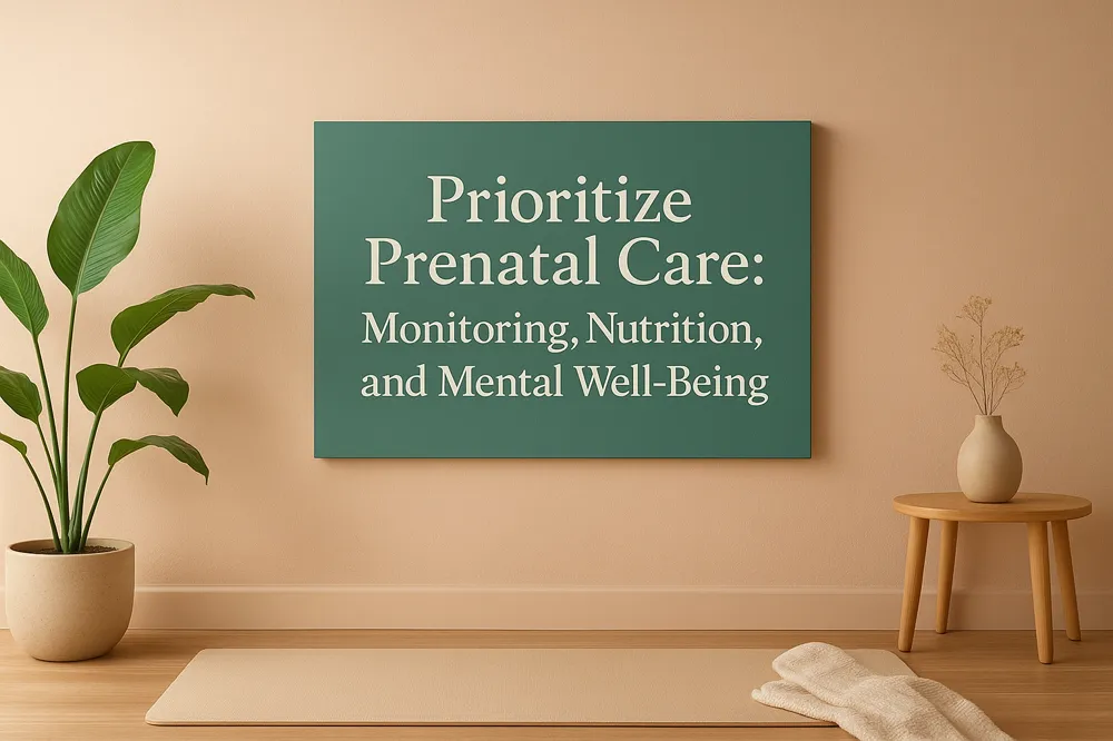 Prioritize Prenatal Care: Monitoring, Nutrition, and Mental Well-Being