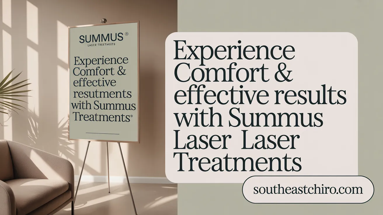 Experience Comfort & Effective Results with Summus Laser Treatments