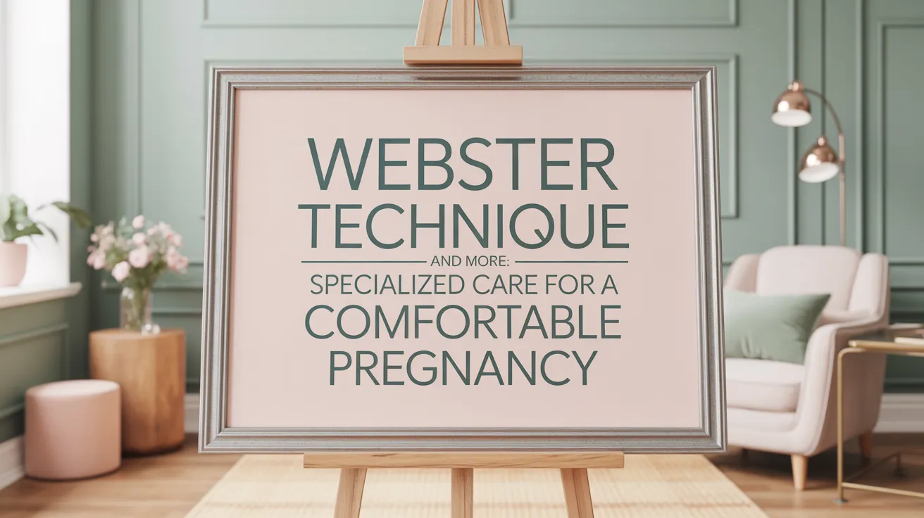 Webster Technique and More: Specialized Care for a Comfortable Pregnancy