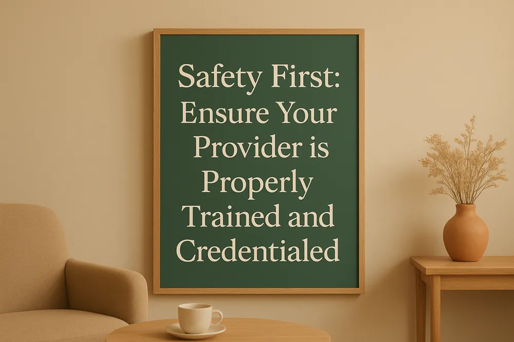 Safety First: Ensure Your Provider is Properly Trained and Credentialed