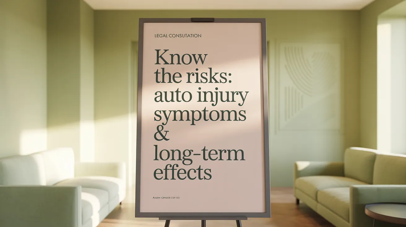 Know the Risks: Auto Injury Symptoms & Long-term Effects