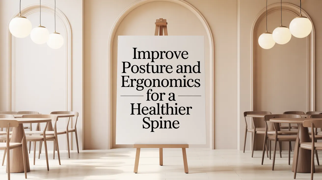 Improve Posture and Ergonomics for a Healthier Spine