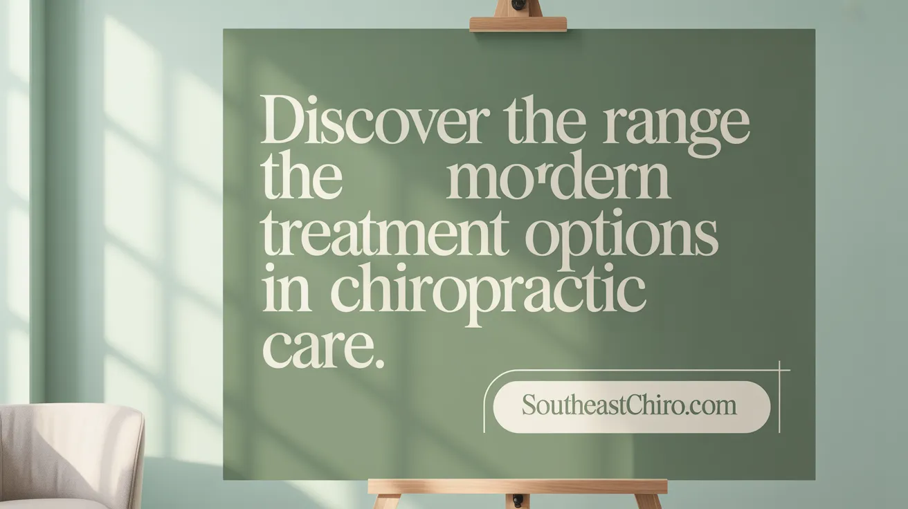 Discover the Range of Modern Treatment Options in Chiropractic Care