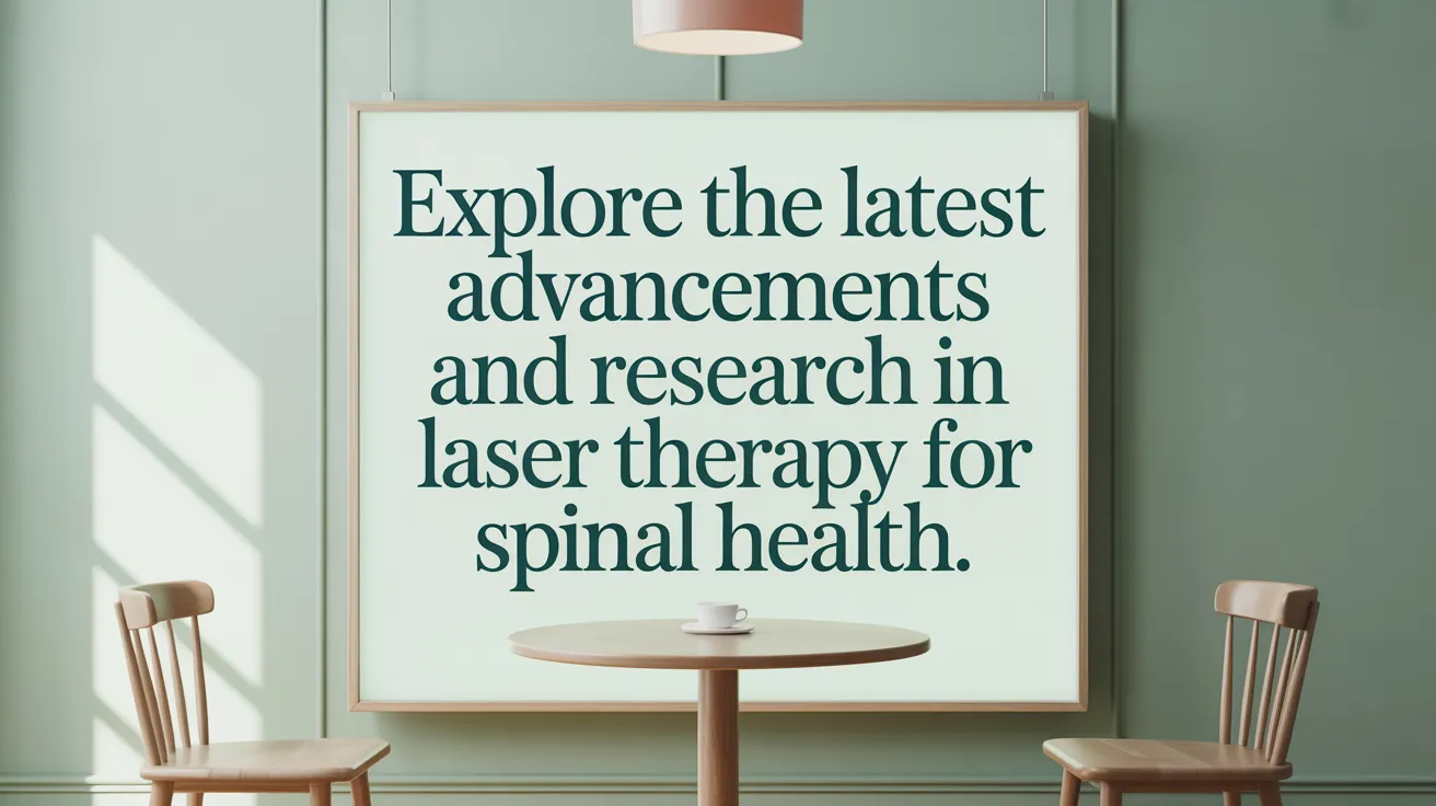 Explore the latest advancements and research in laser therapy for spinal health.