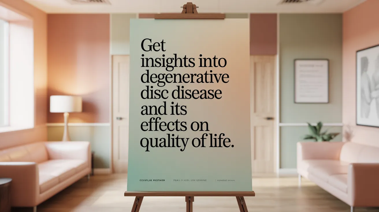 Get insights into degenerative disc disease and its effects on quality of life.