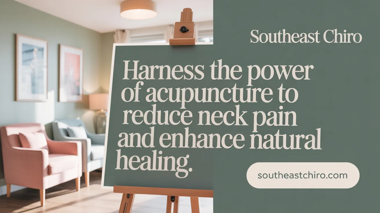 Harness the power of acupuncture to reduce neck pain and enhance natural healing.