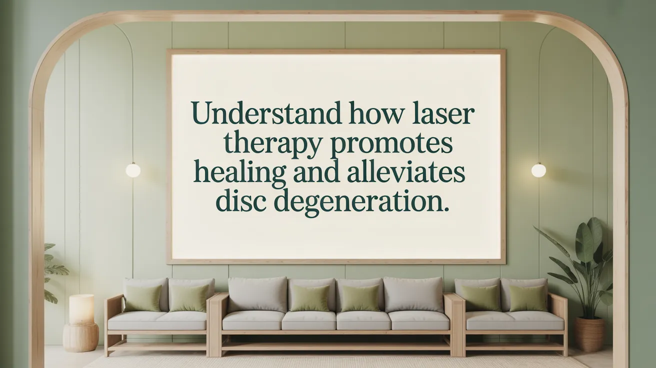 Understand how laser therapy promotes healing and alleviates disc degeneration.