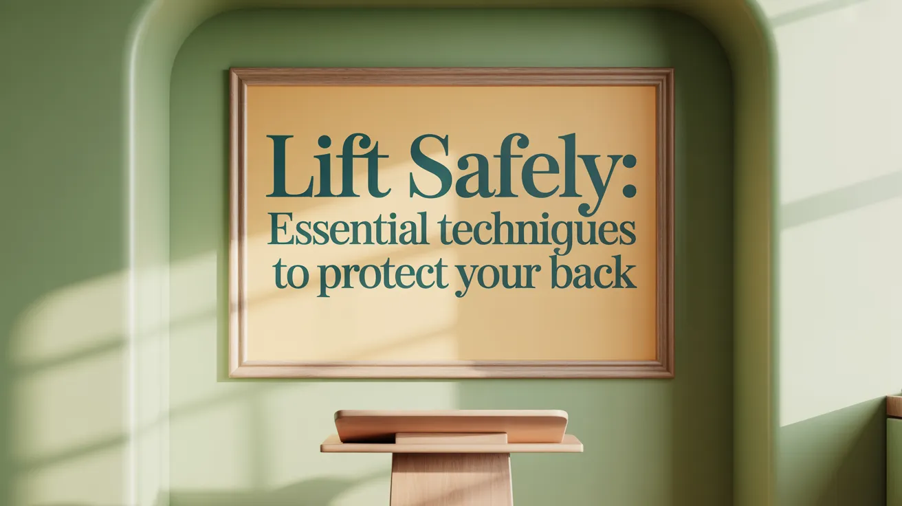 Lift Safely: Essential Techniques to Protect Your Back
