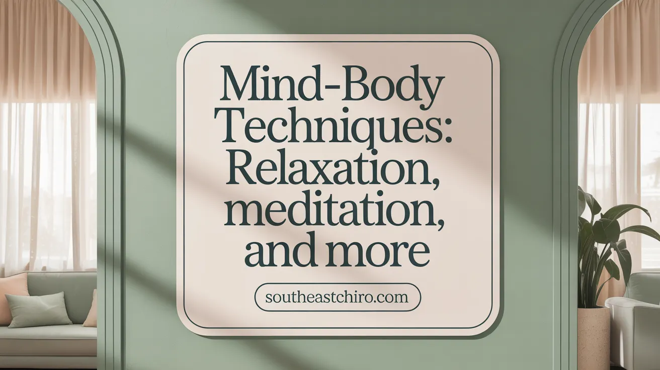Mind-Body Techniques: Relaxation, Meditation, and More