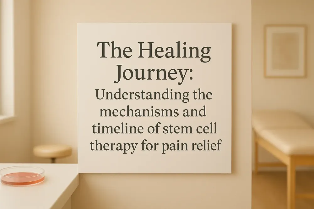 The Healing Journey: Understanding the mechanisms and timeline of stem cell therapy for pain relief.