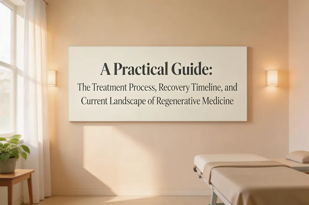 A Practical Guide: The Treatment Process, Recovery Timeline, and Current Landscape of Regenerative Medicine