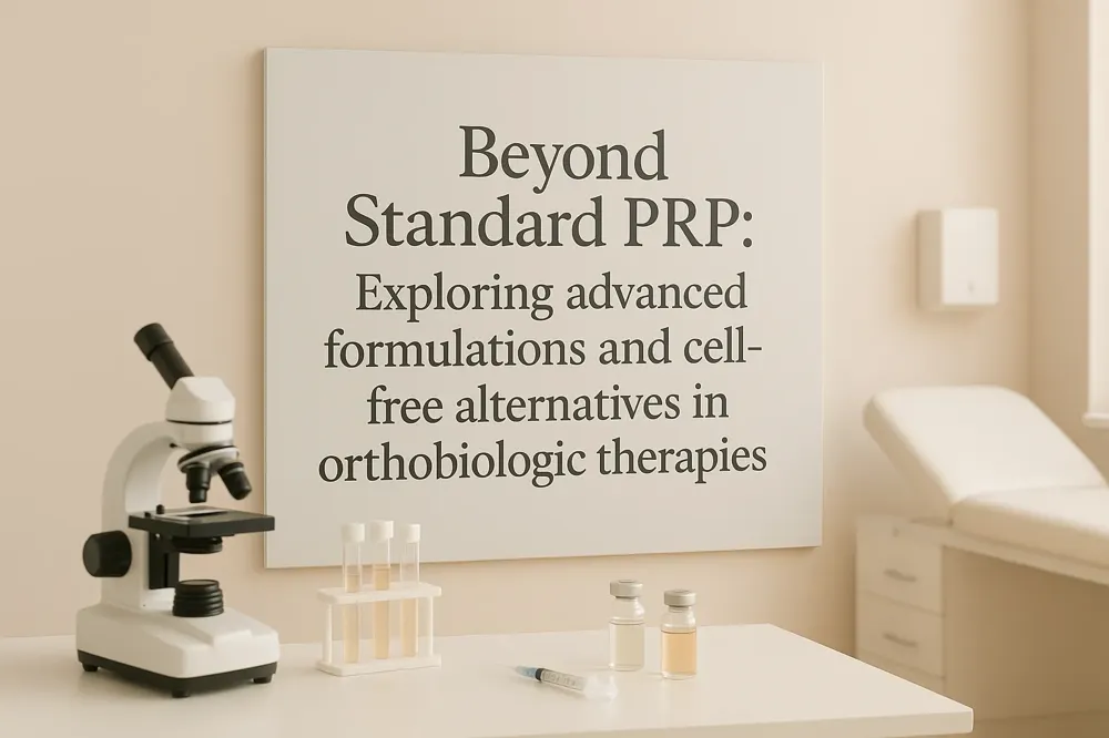 Beyond Standard PRP: Exploring advanced formulations and cell-free alternatives in orthobiologic therapies.
