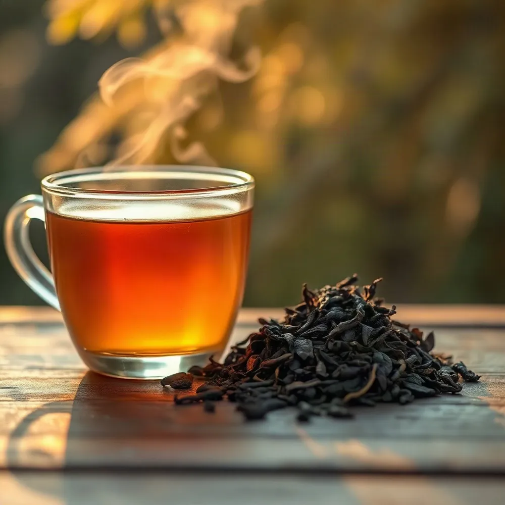 The amino acid L-theanine in both oolong and black tea works with caffeine to deliver a calm, focused alertness that gently soothes the jitters often found with coffee.