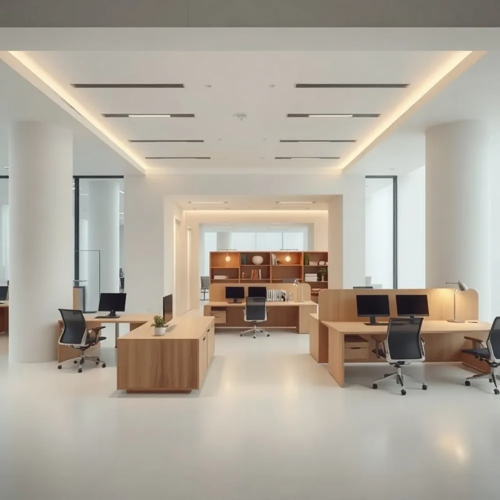 We create intentional office layouts that foster both active team innovation and quiet concentration through smart, adaptable zoning strategies.