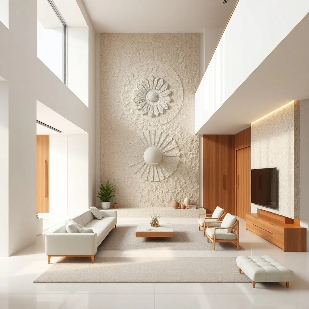 Create a sophisticated home by blending contemporary clean lines with the rich texture of traditional Indian artisanal details.