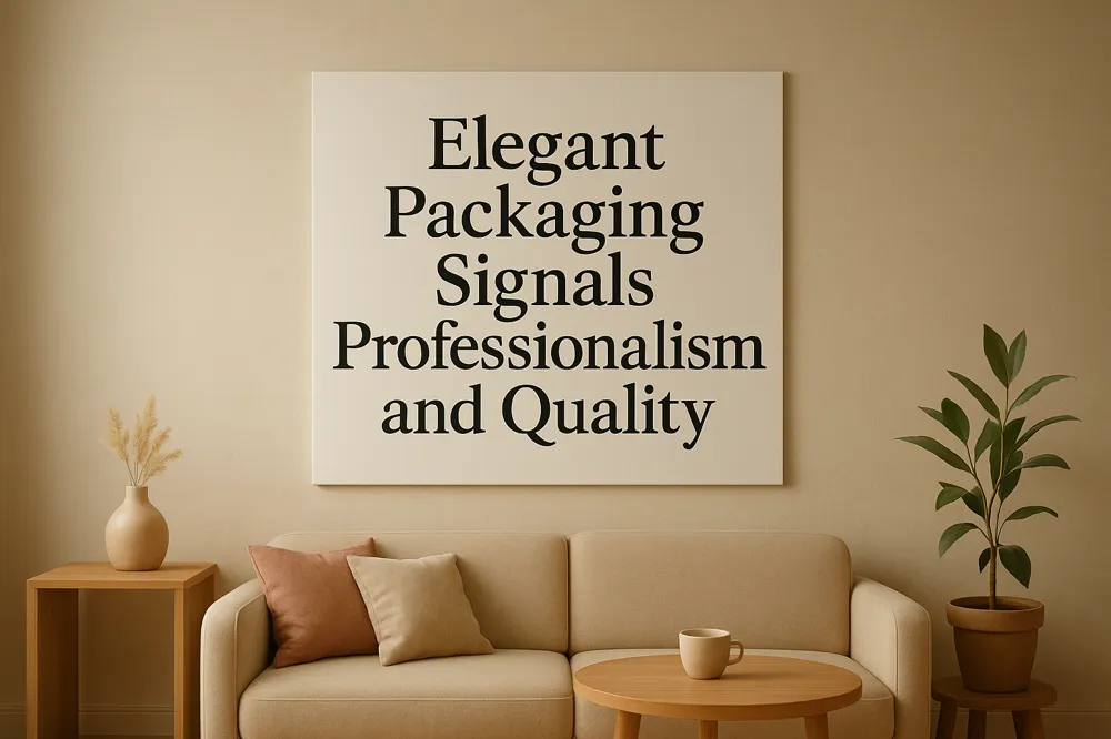 Elegant Packaging Signals Professionalism and Quality