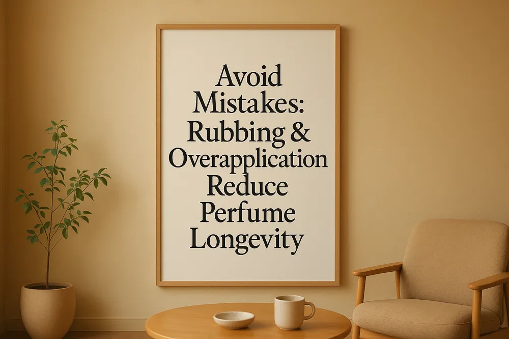 Avoid Mistakes: Rubbing & Overapplication Reduce Perfume Longevity