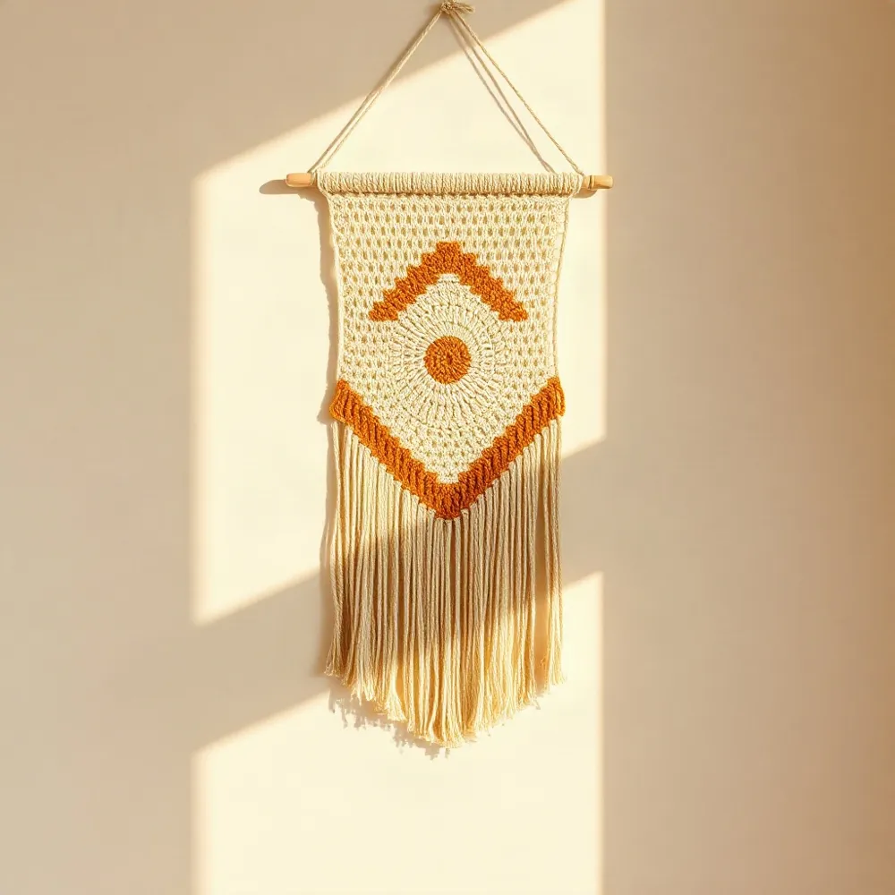 Choosing hues that echo your room's palette or add a deliberate accent turns a wall hanging into either a subtle texture piece or a striking conversation starter.