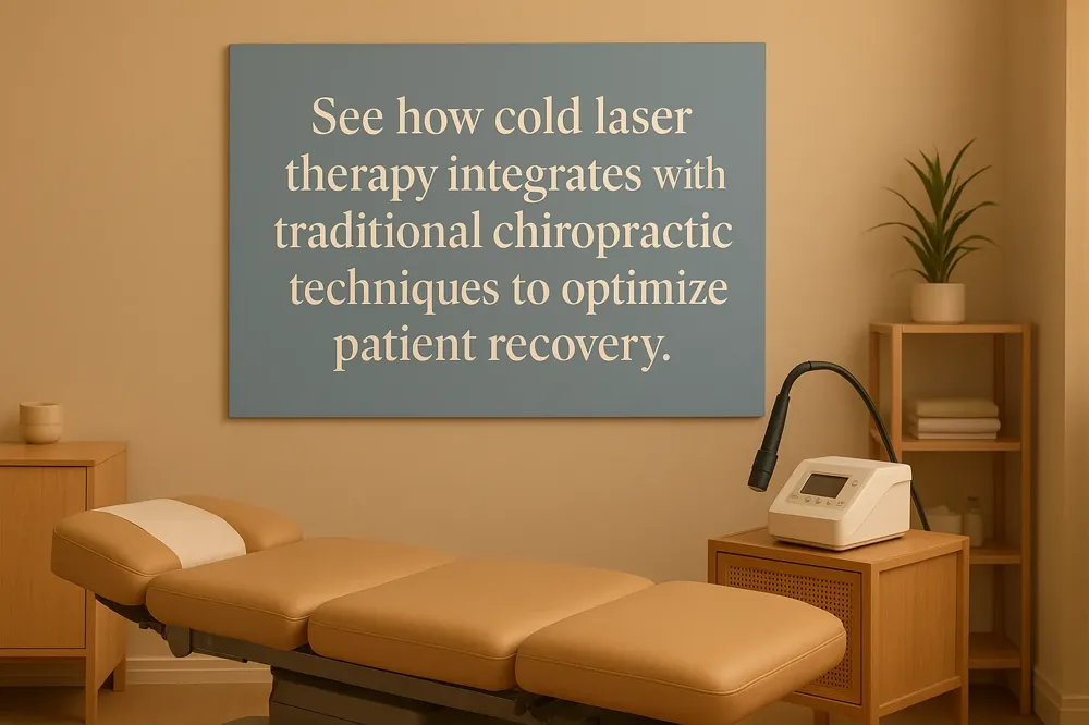 See how cold laser therapy integrates with traditional chiropractic techniques to optimize patient recovery.