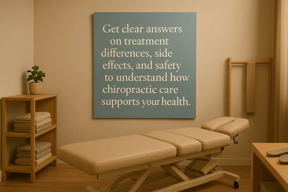 Get clear answers on treatment differences, side effects, and safety to understand how chiropractic care supports your health.