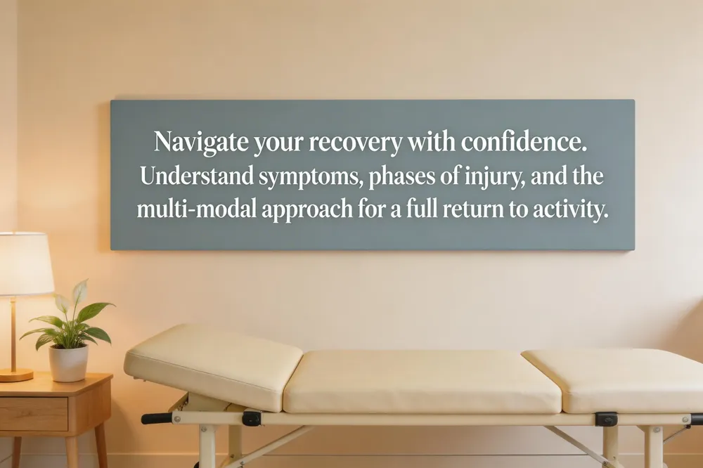 Navigate your recovery with confidence. Understand symptoms, phases of injury, and the multi-modal approach for a full return to activity.